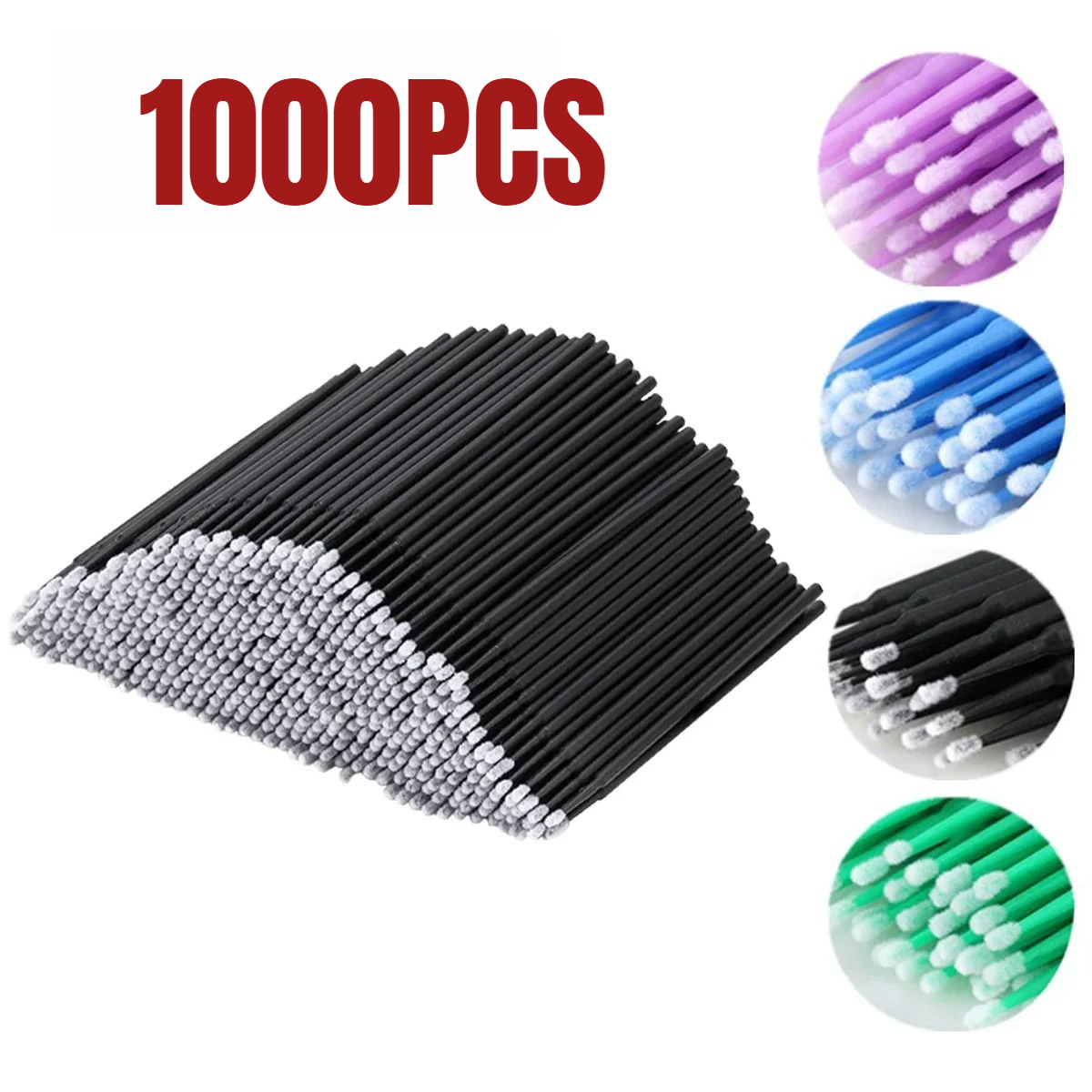 Beauty Makeup Brushes - 1000/500PCS Eyelash Cleaning Brush Highly Colorful