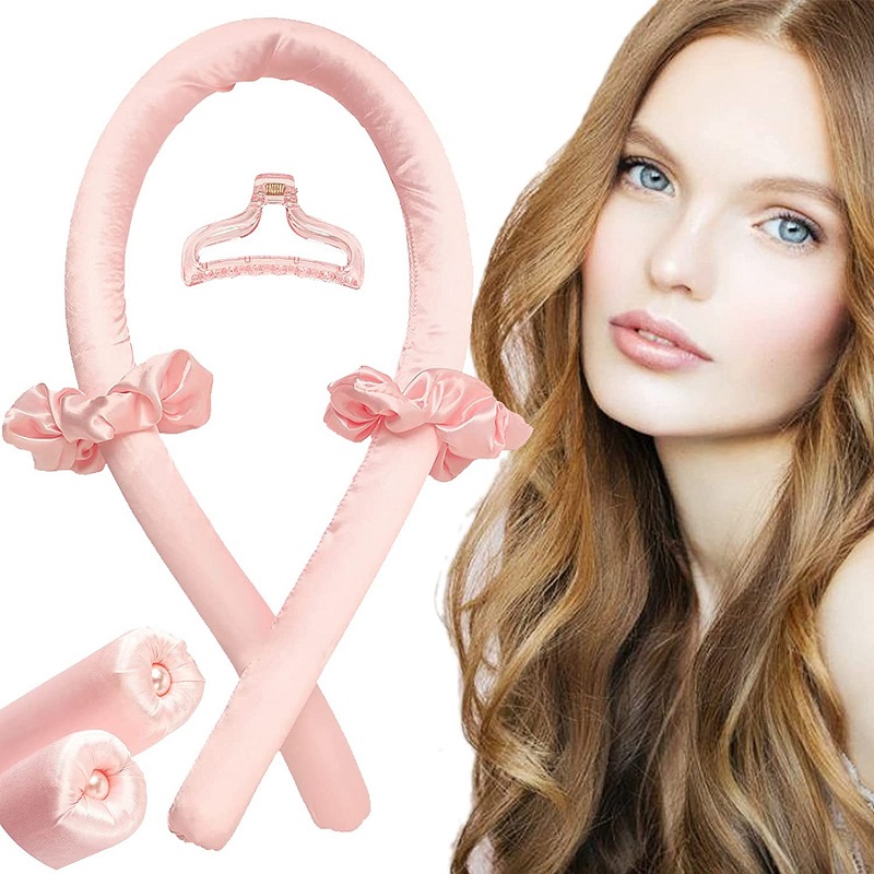 Hair Curling Wand - Heatless Curling Rod Headband No Heat