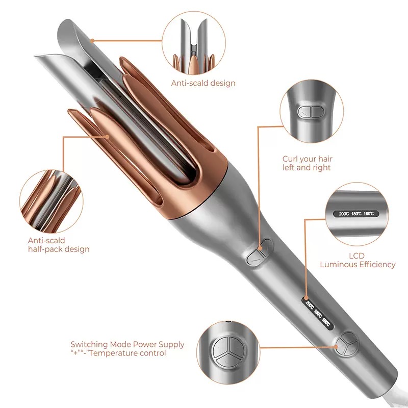 Hair Curling Wand - Automatic Curling Iron Negative Ion Curling