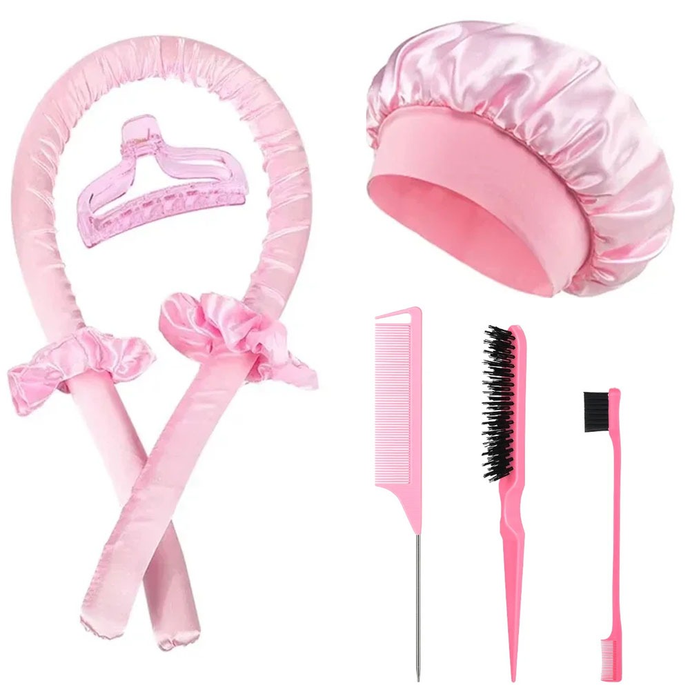 Hair Curling Wand - No-Heat Curling Iron Set Night Cap