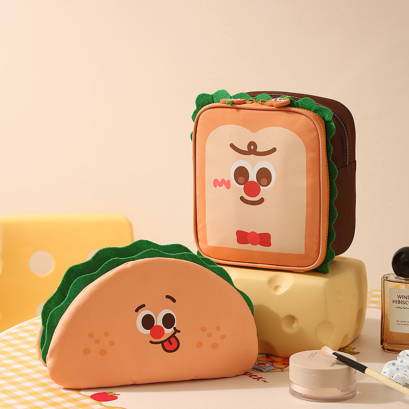 Your Beauty Makeup - Taco and Toast-Shaped Makeup Bags Perfectly