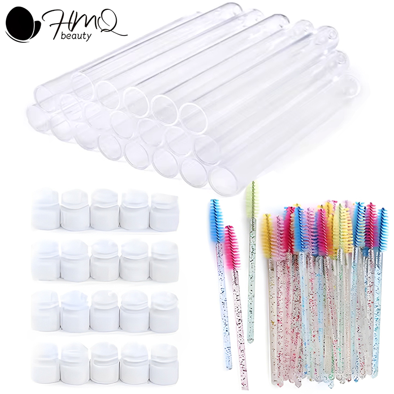 Beauty Makeup Wholesale - Eyelash Brush Tube With Eyebrow Brushes