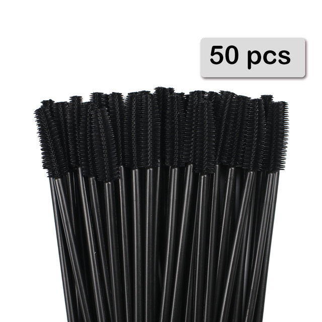 Beauty Makeup Wholesale - 50pcs Silicone Mascara Wands Applicator Disposable