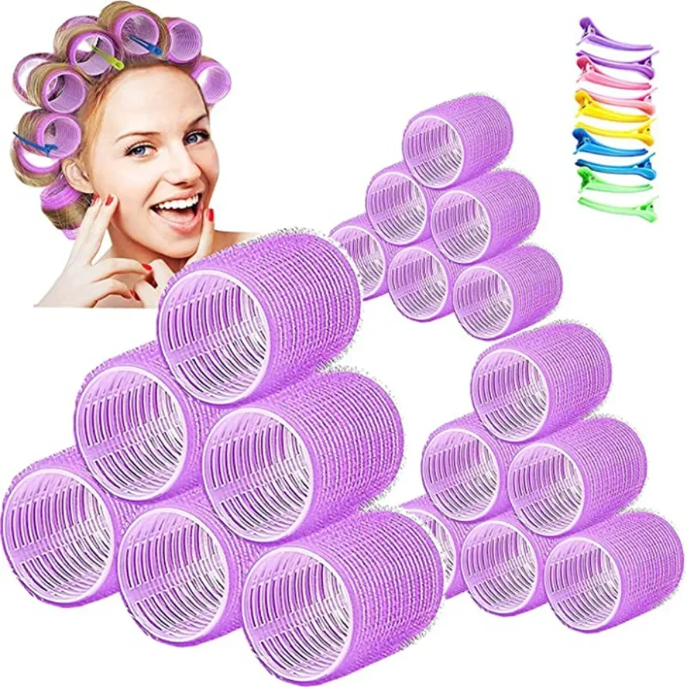 Hair Curling Wand - Self-Grip Hair Rollers Heatless Hair Curlers