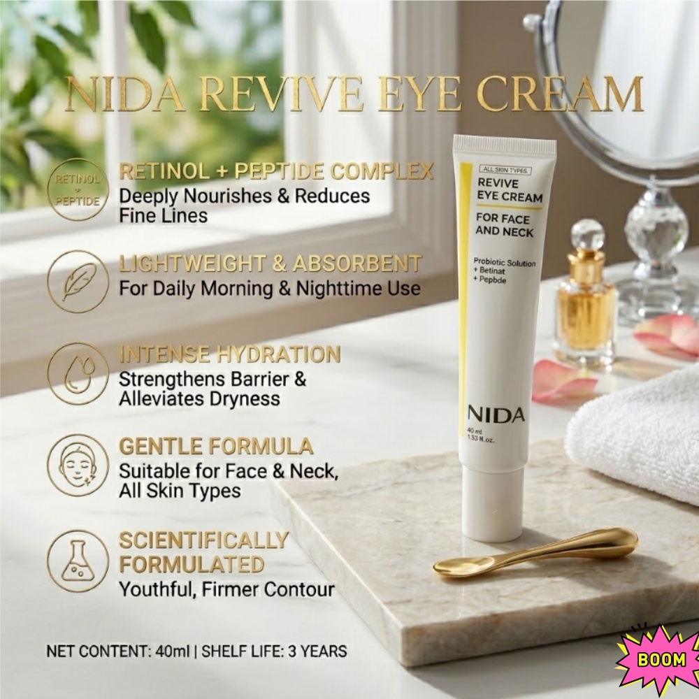 NIDA Retinol Peptide Eye Cream - огляд і ціна Beauty Glazed Makeup