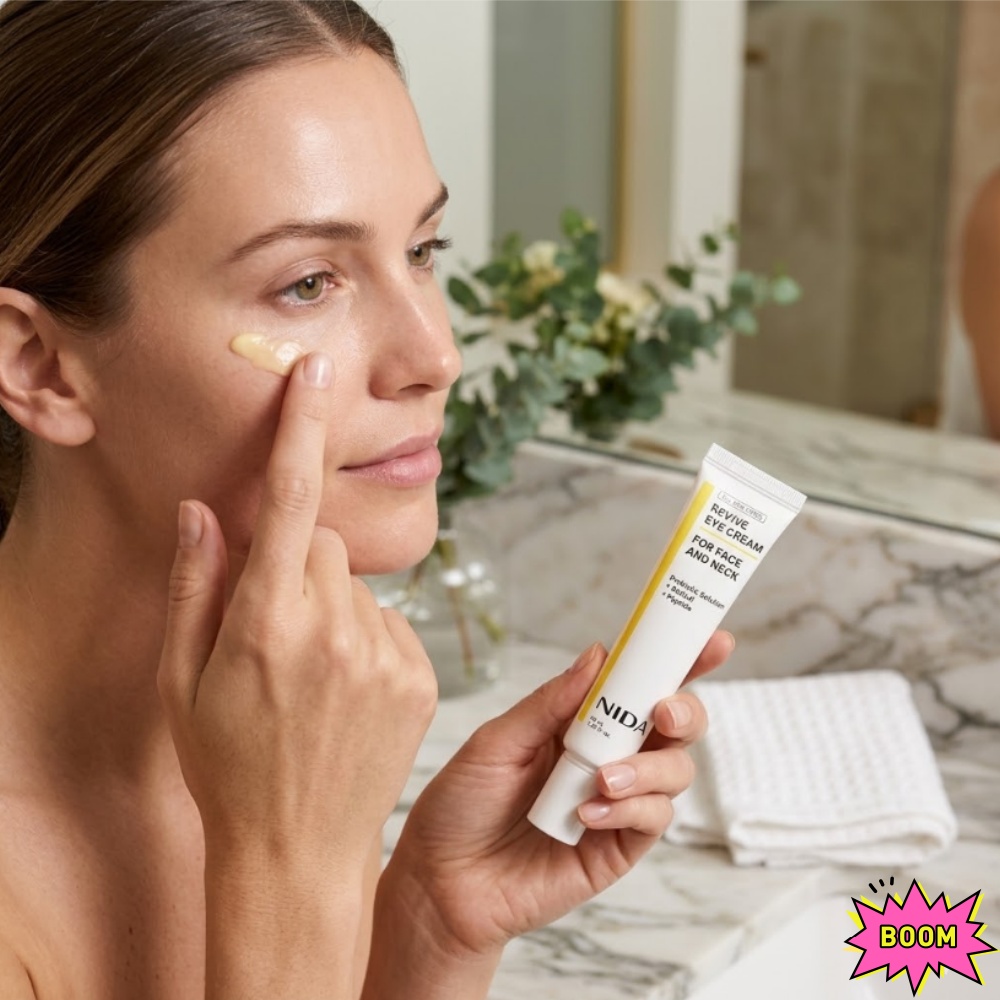 NIDA Retinol Peptide Eye Cream - огляд і ціна Beauty Glazed Makeup