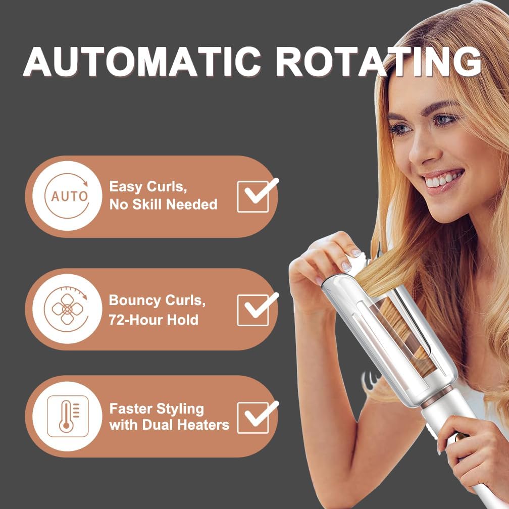 Automatic Rotating Curling Iro - огляд і ціна Hair Curling Wand