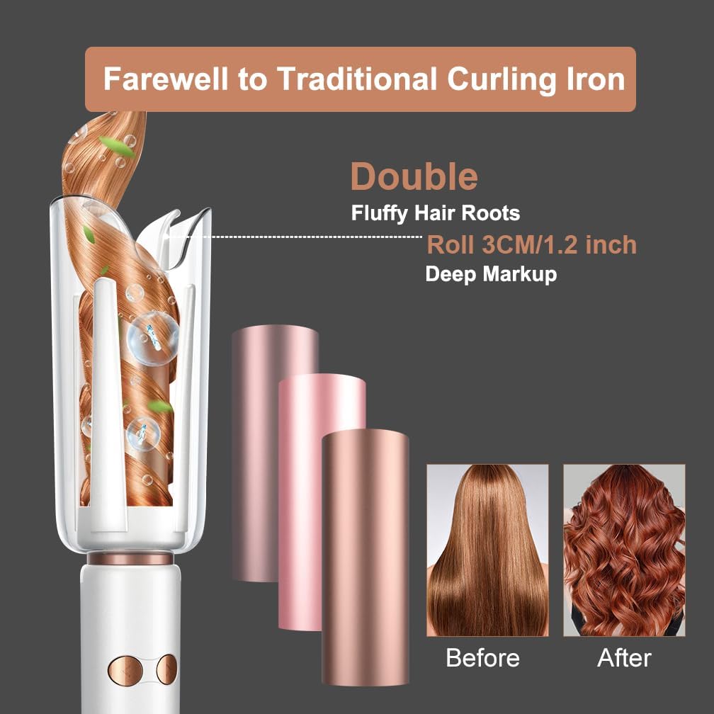 Automatic Rotating Curling Iro - огляд і ціна Hair Curling Wand