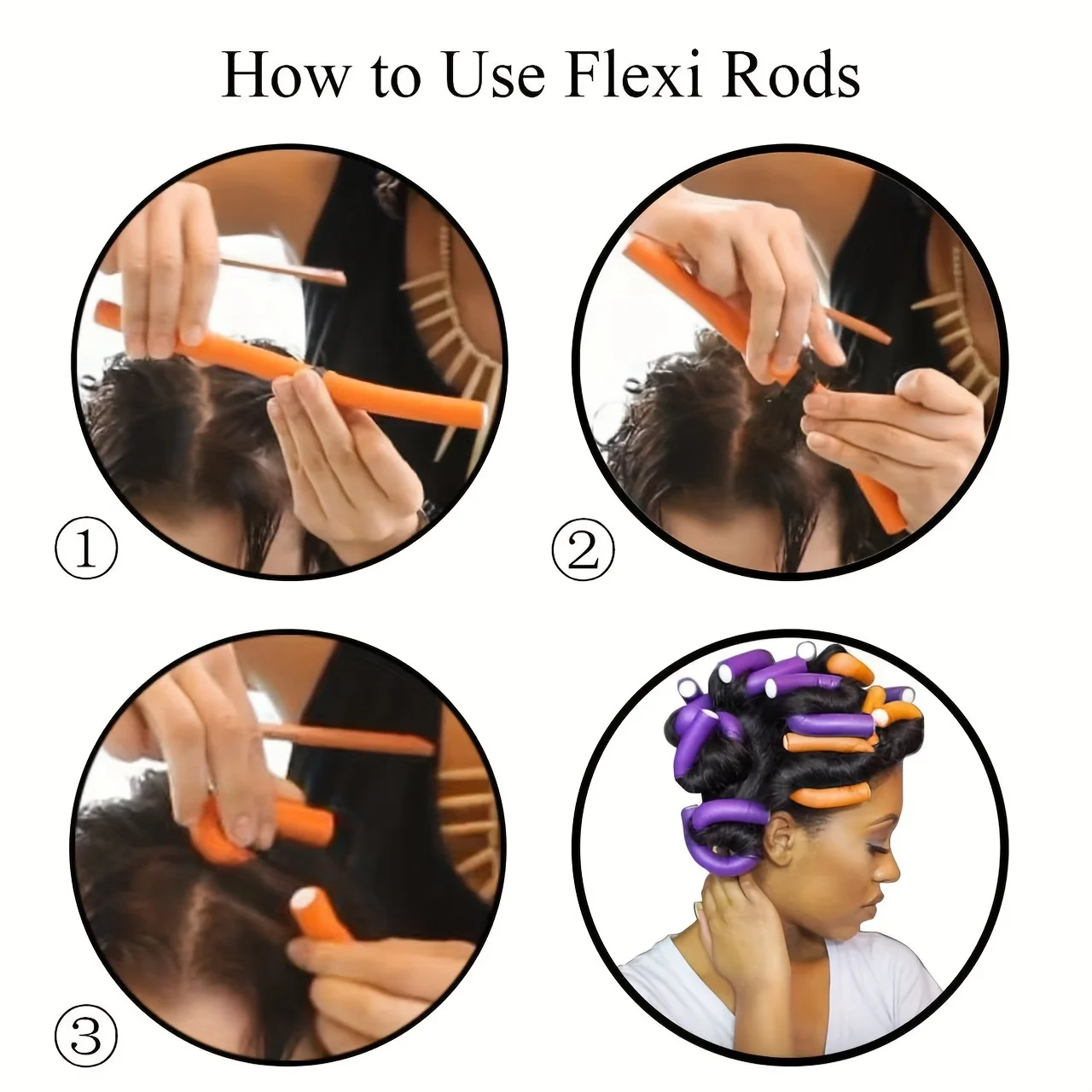 10PCS Flexible Heatless Hair R - огляд і ціна Hair Curling Wand