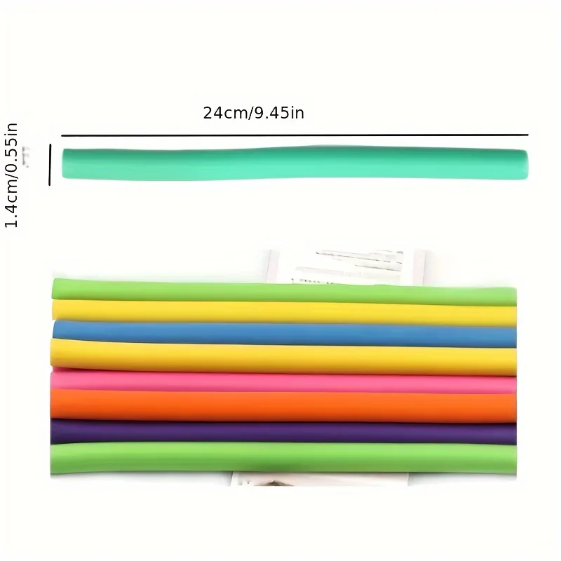 10PCS Flexible Heatless Hair R - огляд і ціна Hair Curling Wand