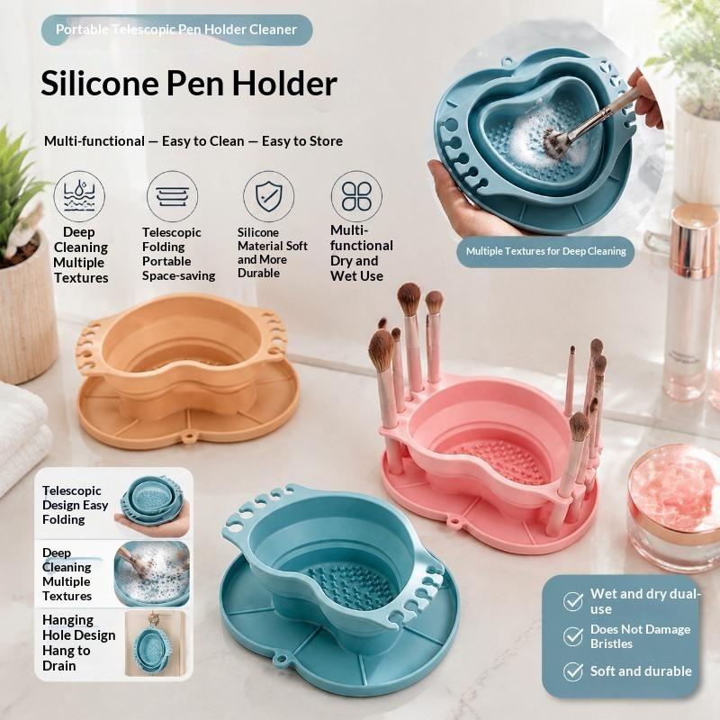 Collapsible Silicone Washing B - огляд і ціна Beauty Makeup Brushes