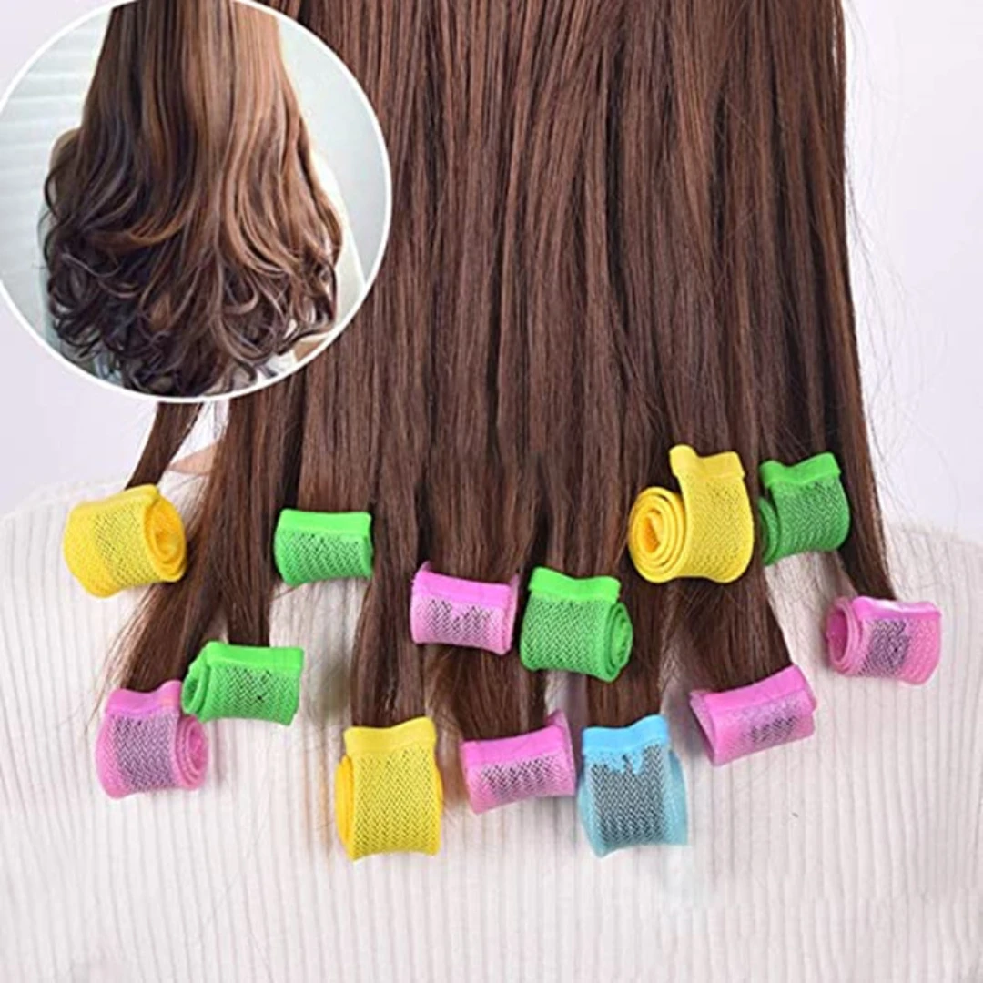 18pcs Heatless Hair Curlers No - огляд і ціна Hair Curling Wand