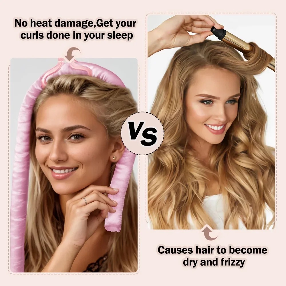 No-Heat Curling Iron Set Night - огляд і ціна Hair Curling Wand
