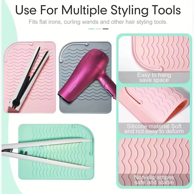 Silicone Heat Resistant Mat fo - огляд і ціна Hair Curling Wand