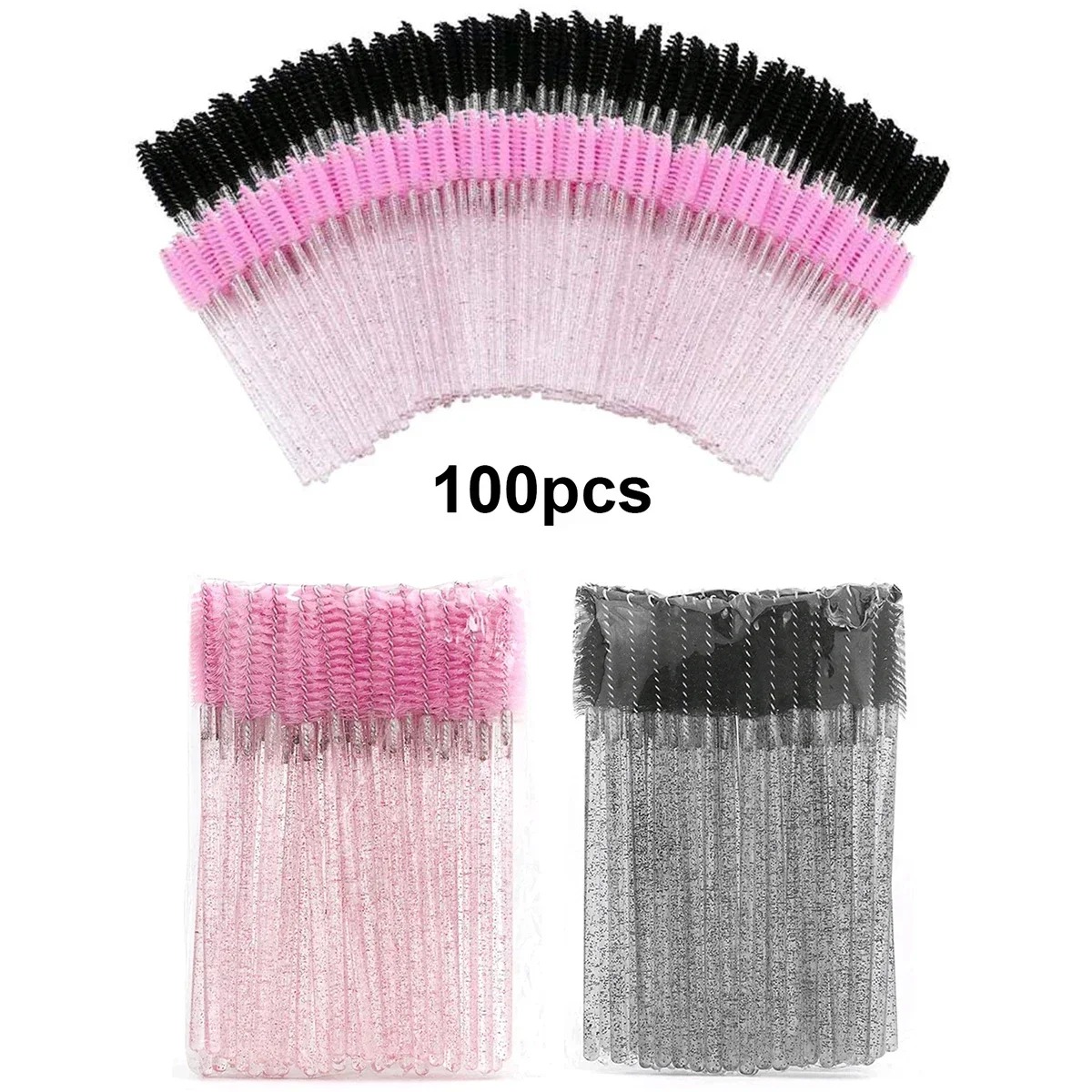 100pcs Disposable Eyelash Brus - огляд і ціна Beauty Makeup Wholesale
