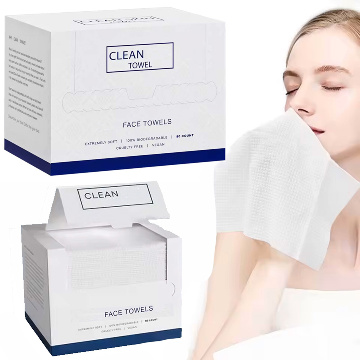 50Pcs/Box Disposable Face Towe - огляд і ціна Beauty Makeup Wholesale
