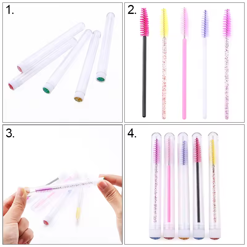 Eyelash Brush Tube With Eyebro - огляд і ціна Beauty Makeup Wholesale