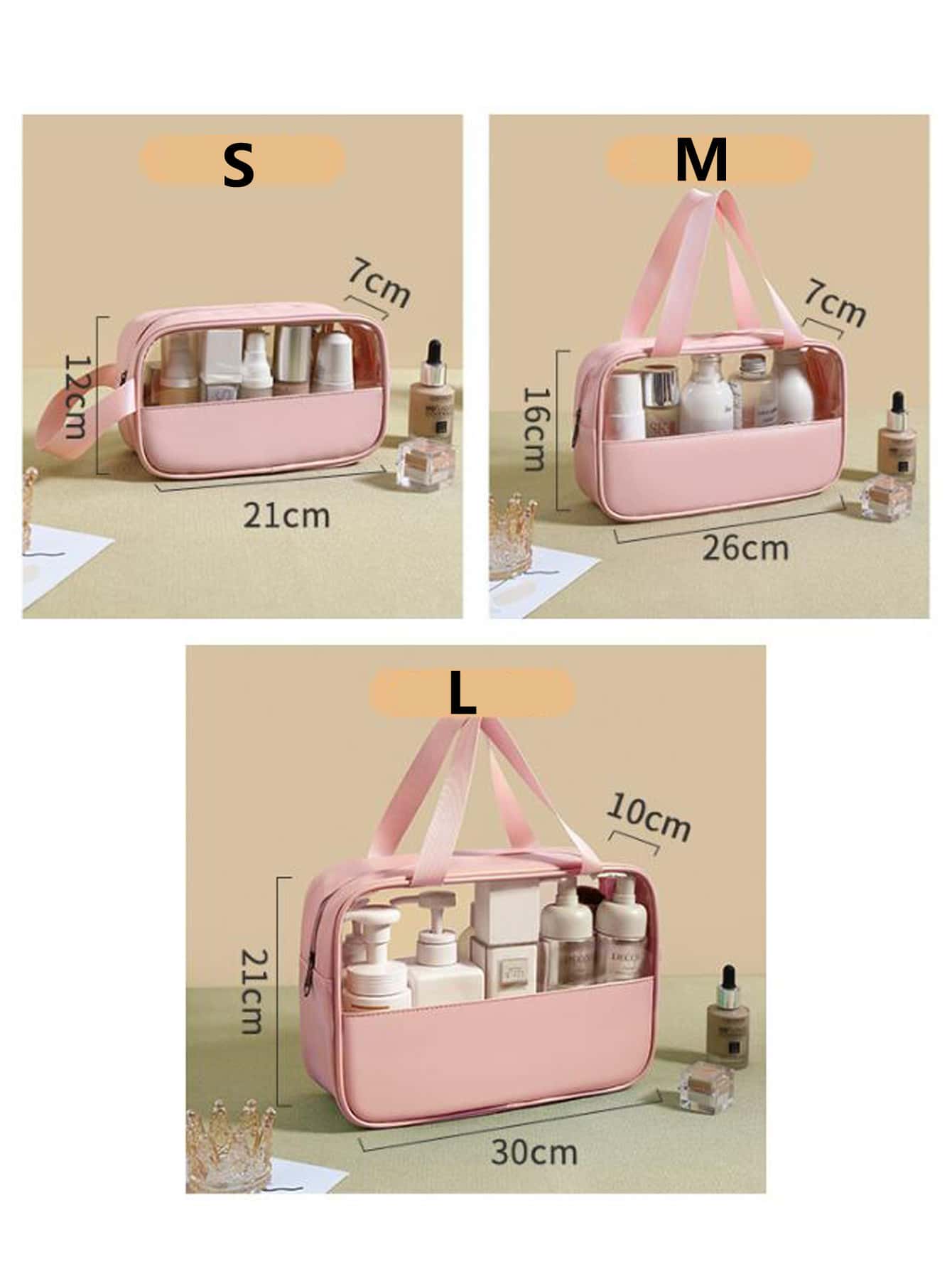 3Pcs/Set Cosmetic Bag  Organiz - огляд і ціна Your Beauty Makeup