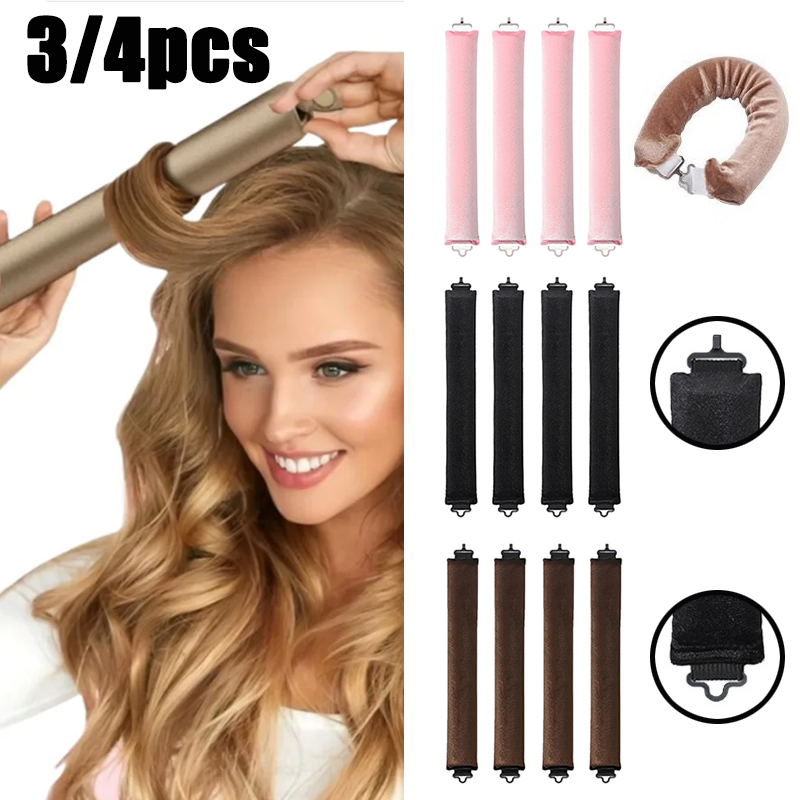 3/4pcs No Heat Hair Rollers He - огляд і ціна Hair Curling Wand