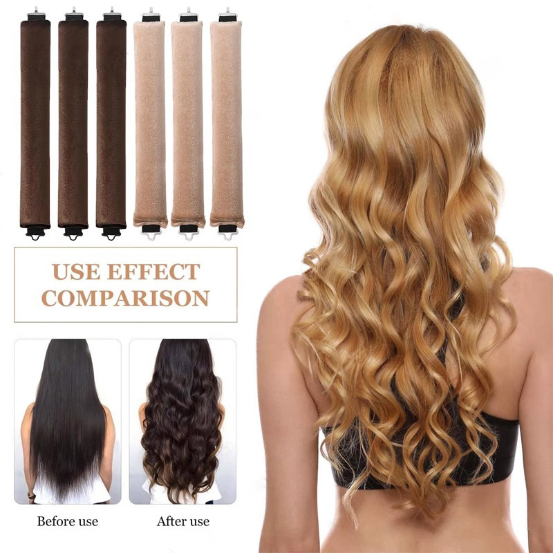 3/4pcs No Heat Hair Rollers He - огляд і ціна Hair Curling Wand