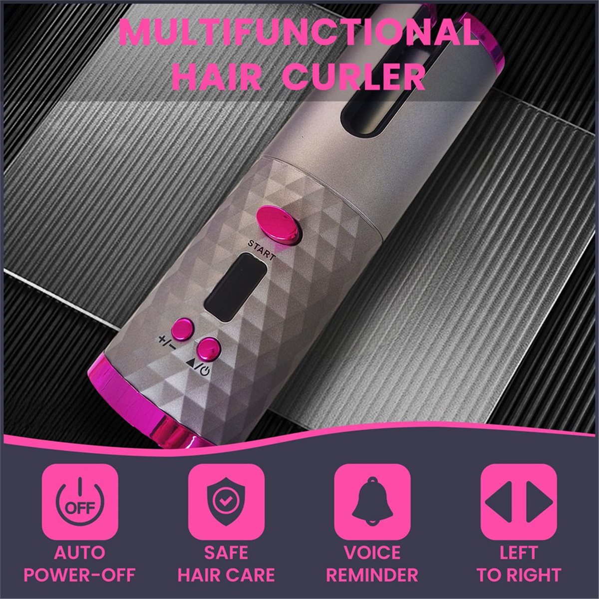 N18R Cordless Curling Iron Bea - огляд і ціна Hair Curling Wand
