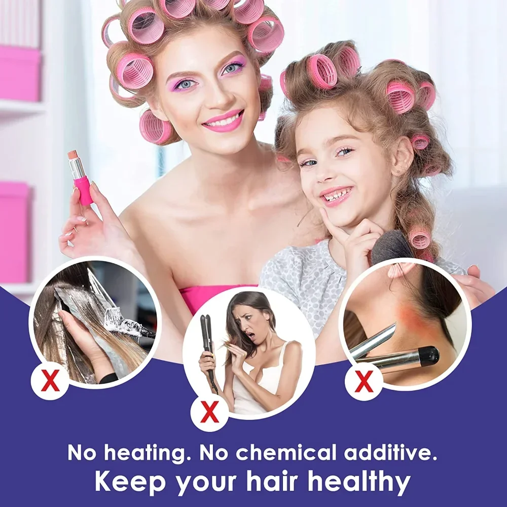 Self-Grip Hair Rollers Heatles - огляд і ціна Hair Curling Wand