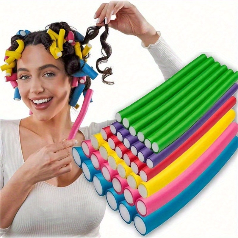 10pc Flexible Heatless Hair Ro - огляд і ціна Hair Curling Wand